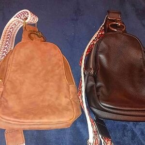 Brown and black small crossbody purses. Smoke free home pet friendly